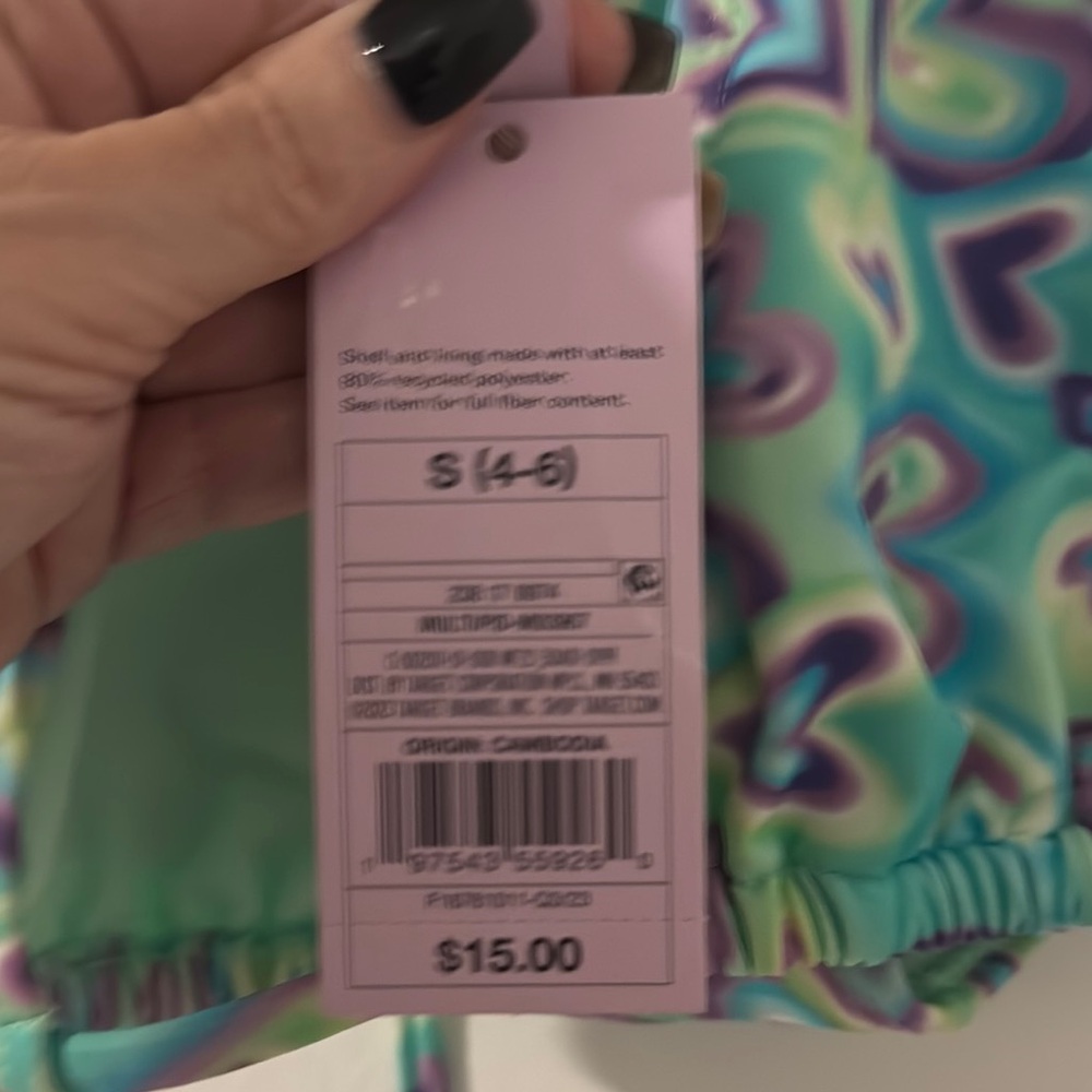 Multicolor Heart Pattern Swimsuit - Picture 6 of 7